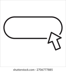 Klick stock icon outline vector