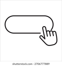 Klick stock icon outline vector