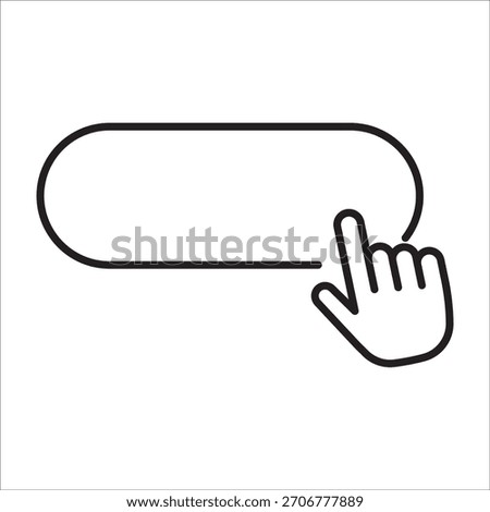 Klick stock icon outline vector