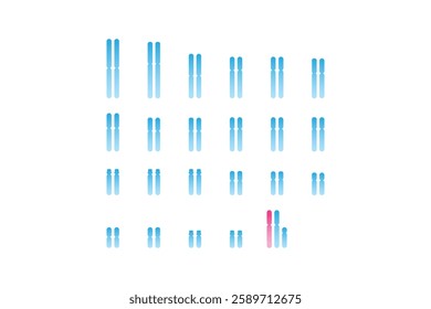 Klinefelter Syndrome Science Design. Vector Illustration.