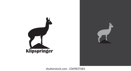 Klipspringer-Logo-Design, das für Ihr Unternehmen geeignet ist.