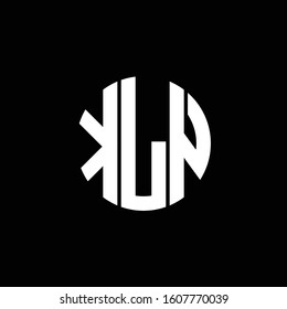 KLN or K initial letters looping linked circle elegant logo