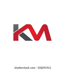 KM company group linked letter logo