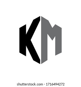 Km Letter Logo Images, Stock Photos & Vectors | Shutterstock