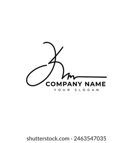 Diseño inicial del Vector del logotipo de la firma