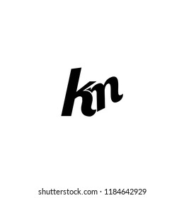 km letter logo vector