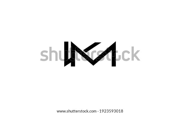 Km Letters Logo Initial Logo Identity Stock Vector (Royalty Free ...