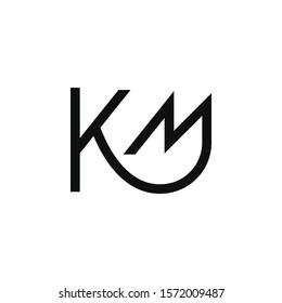 Km Monogram Images, Stock Photos & Vectors | Shutterstock