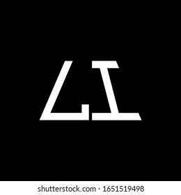 KM logo abstract monogram isolated on black background