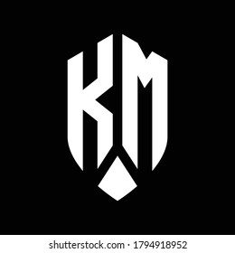 Kilometerlogos mit Design-Design-Vorlage für Emblem-Schilde