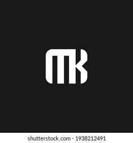 KM or MK abstract outstanding professional business awesome artistic branding company different colors illustration logo