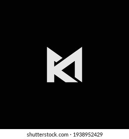 KM or MK abstract outstanding professional business awesome artistic branding company different colors illustration logo