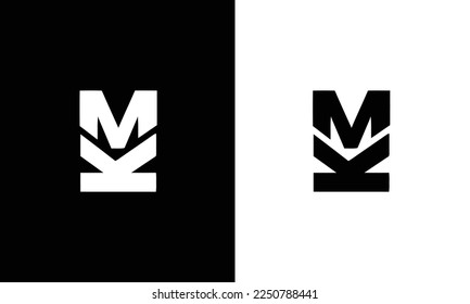 KM or MK abstract outstanding professional business awesome artistic branding company different colors illustration logo