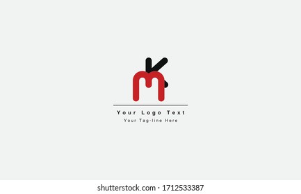 KM or MK letter logo. Unique attractive creative modern initial KM MK K M initial based letter icon logo