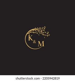 KM nature tree concept in high quality professional design that will print well across any print media