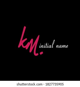 Kilometerzähler Initiallogo für Handschrift