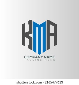 KMA letter logo creative design with vector graphic