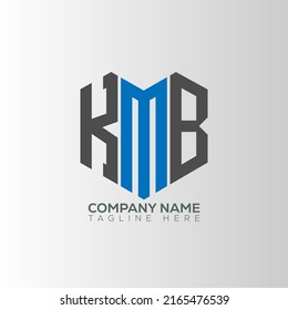 KMB letter logo creative design with vector graphic