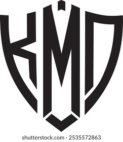 KMD Shield logo design, icon, symbol, vector file 