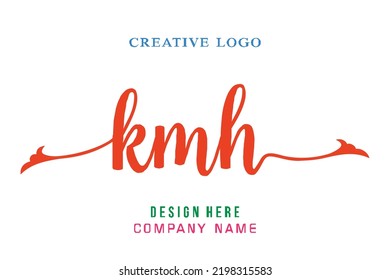 kmh lettering, perfect for company logos, offices, campuses, schools, religious education