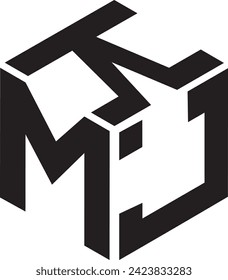 KMJ Polygon Logo-Design, Symbol, Symbol, Vektordatei, 