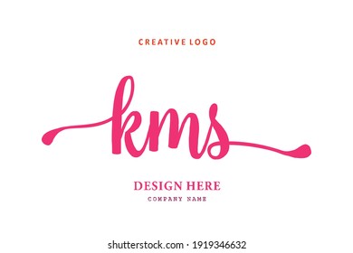 El logotipo de las letras de KMS es sencillo, fácil de entender y autoritario
