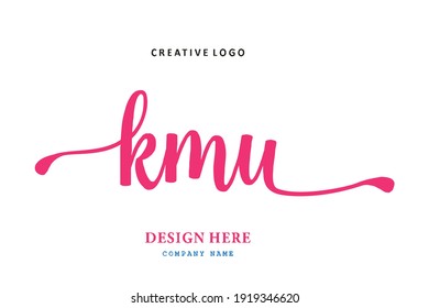 El logotipo de las letras de KMU es sencillo, fácil de entender y autoritario