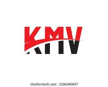 KMV Letter Initial Logo Design Vector Illustration