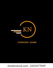 KN-Buchstabe Logo Design. Einzigartige attraktive kreative moderne Initial KN