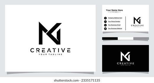 KN, NK Initial Letter Icon Logo Design Vektorgrafik