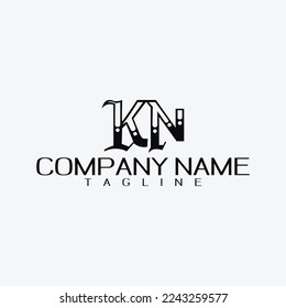 KN-Logo für professionelles Symbol-Design für Unternehmen