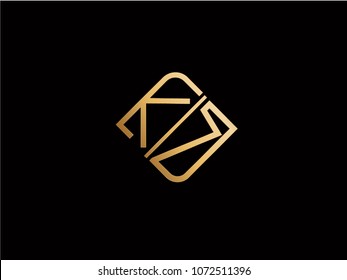KN square shape Letter logo Design