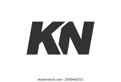 KN Techno Editable Font Logo For Corporate Branding. Bold, Futuristic Design With Unique Typographic Ideas. Minimal Custom Type And Dynamic Letter Variations For Promotion, Printing, And Book Titles