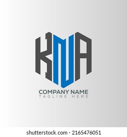 KNA letter logo creative design with vector graphic