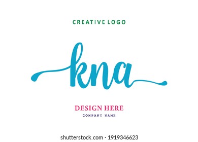 KNA lettering logo is simple, easy to understand and authoritative