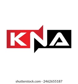 KNA Monogram Initial Letters Logo