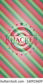 Knacker christmas emblem. Vector Illustration. Detailed.
