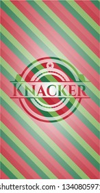 Knacker christmas style emblem.