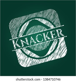 Knacker on blackboard. Vector Illustration. Detailed.