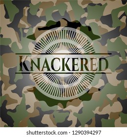 Knackered camouflage emblem