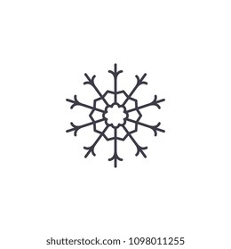 Knapweed line icon concept. Knapweed flat vector sign, symbol, illustration.