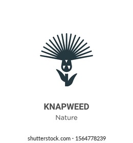 Knapweed vector icon on white background. Flat vector knapweed icon symbol sign from modern nature collection for mobile concept and web apps design.