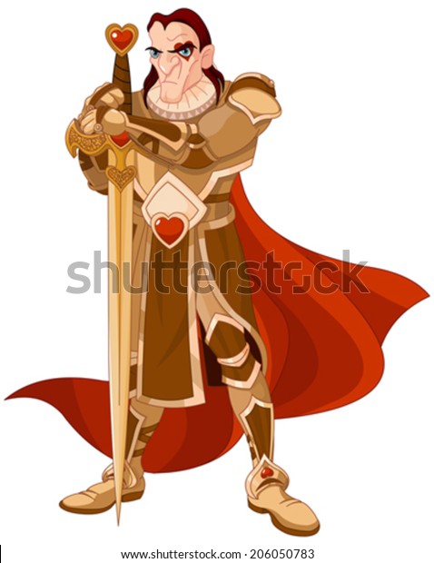 Knave Hearts Alice Wonderland Stock Vector Royalty Free