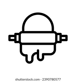 knead line icon illustration vector graphic. Simple element illustration vector graphic, suitable for app, websites, and presentations isolated on white background