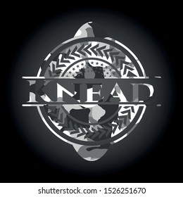 Knead on grey camo texture