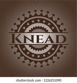 Knead realistic wooden emblem