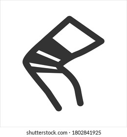 Knee With Bandage Icon, leg with bandage icon
