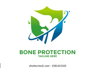 Knee Bone Logo designs concept, Bone Care logo template, Health Bone logo symbol icon