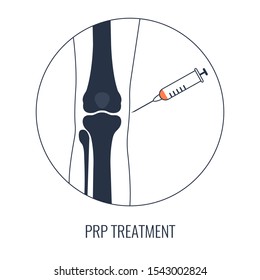 Knee Bones And Syringe Vector Linear Poster. Stem Cell Injection For  Joint Pain Treatment Of Arthritis And Osteoarthritis. Platelet-rich Plasma Regenerative Medicine And Orthopedics Concept. 