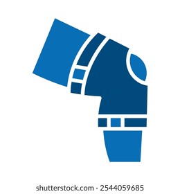 Knee Brace icon line vector illustration